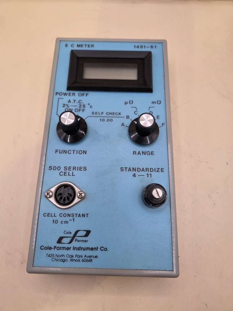 Cole Parmer Instrument Co. 1481-61 DIGITAL E C METER