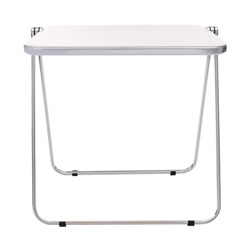 Foldable Acrylic Table, Space-Saving Small Desk Modern Design