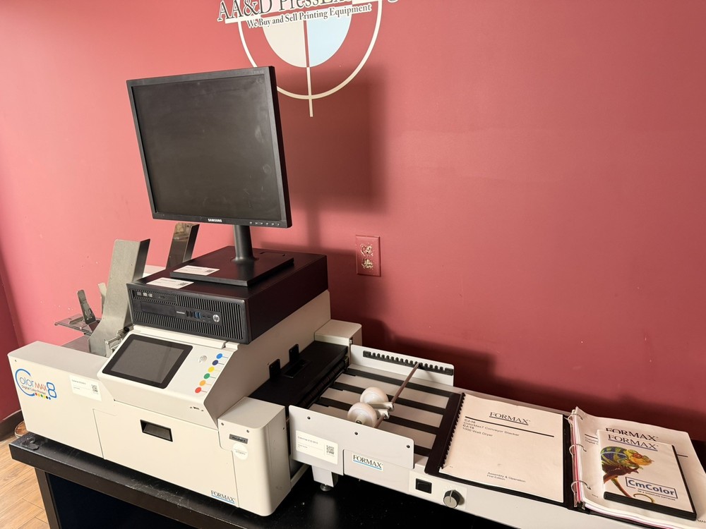 Low Meter 42k Formax Colormax 8 Digital Color Printer