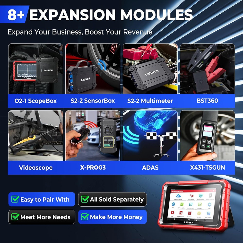 2026 Newest LAUNCH X431 Pro Elite V+ Bidirectional Car Diagnostic Scanner Coding