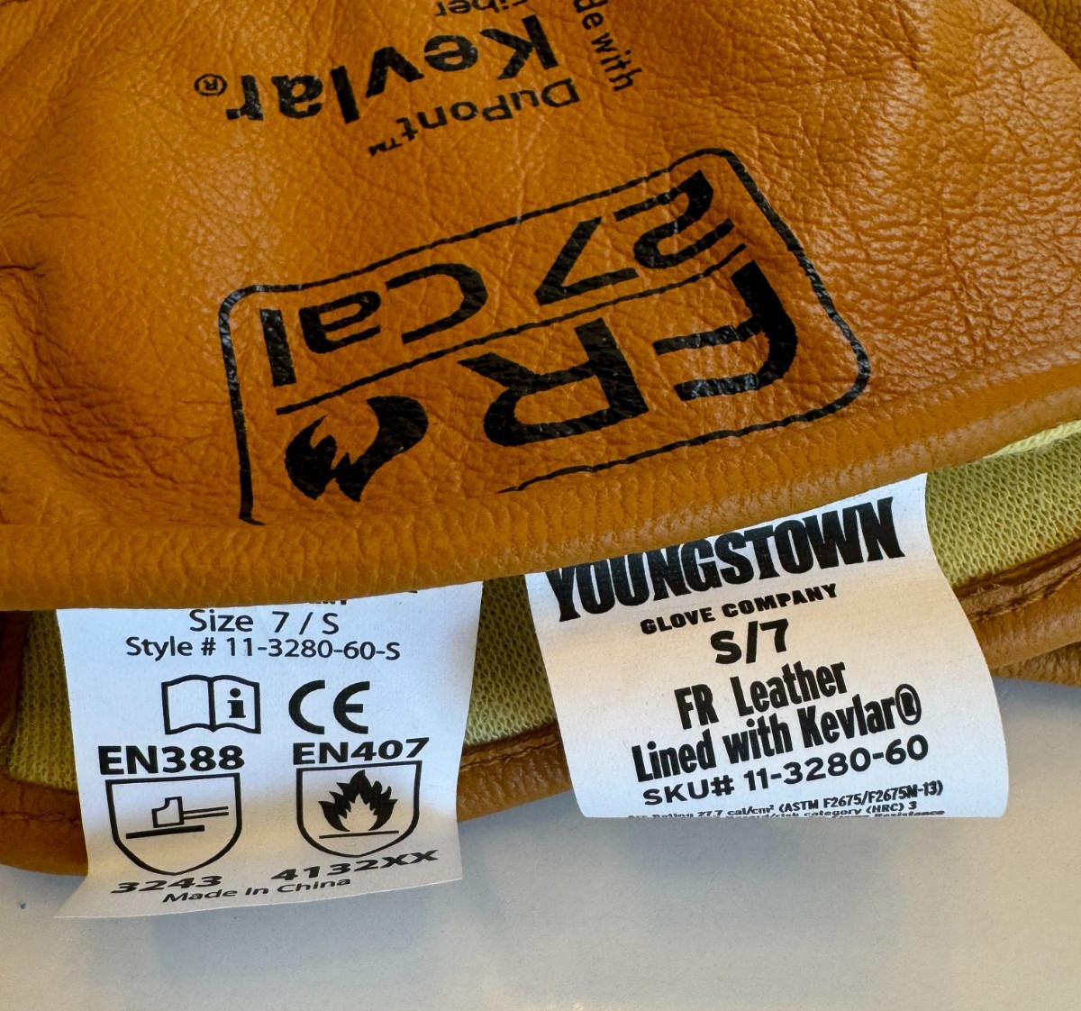 NEW Youngstown Utility Plus with Kelvar Leather Gloves Size Small 11-3280-60-S