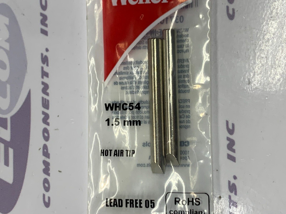 2-PCS Weller 1/4" Chisel Replacement Tips Lead Free MT10