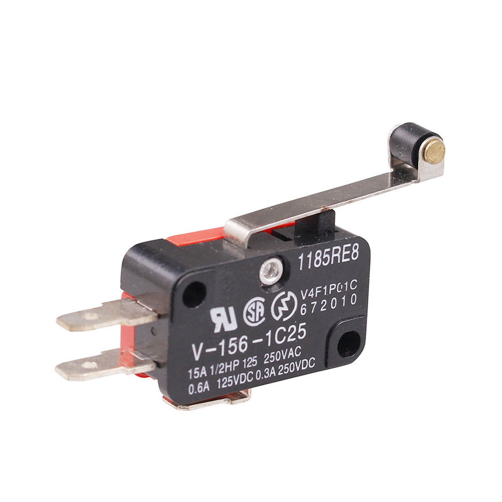 5PCS Micro Switch Spdt Hinge Roller Lever 15A V-156-1C25 Limit Switch Standard $