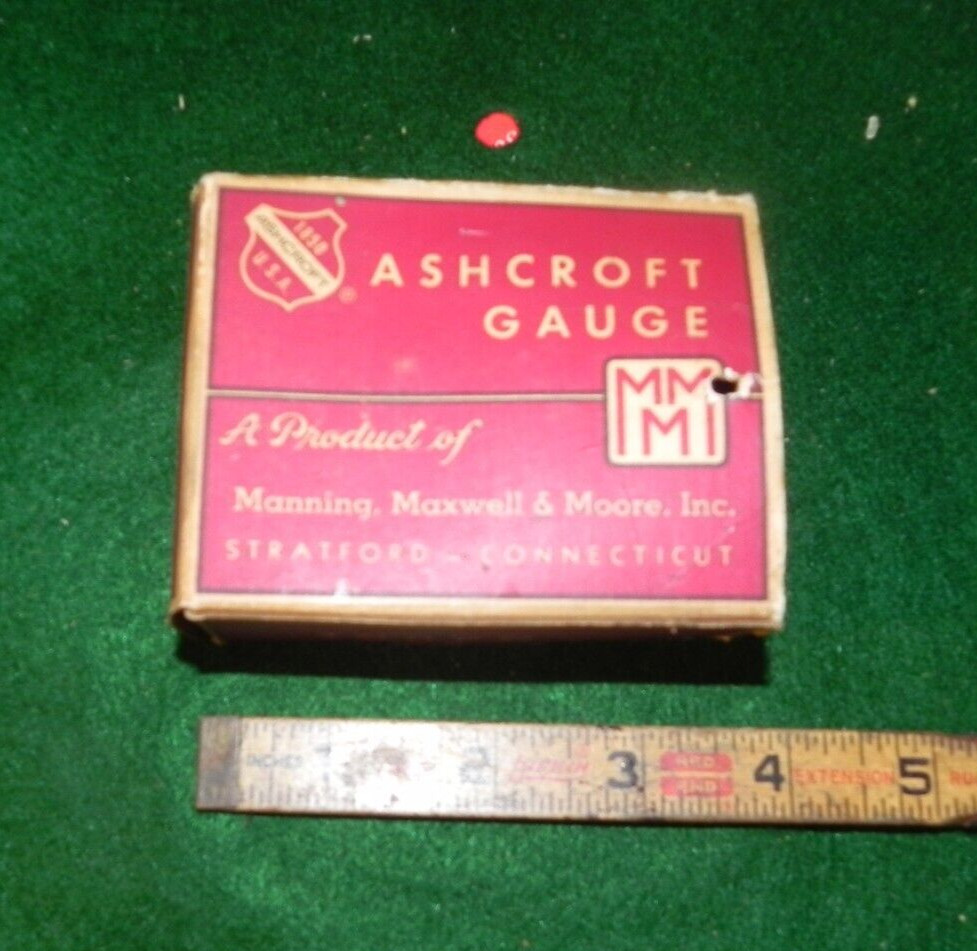 Vintage Ashcroft Gauge with Box