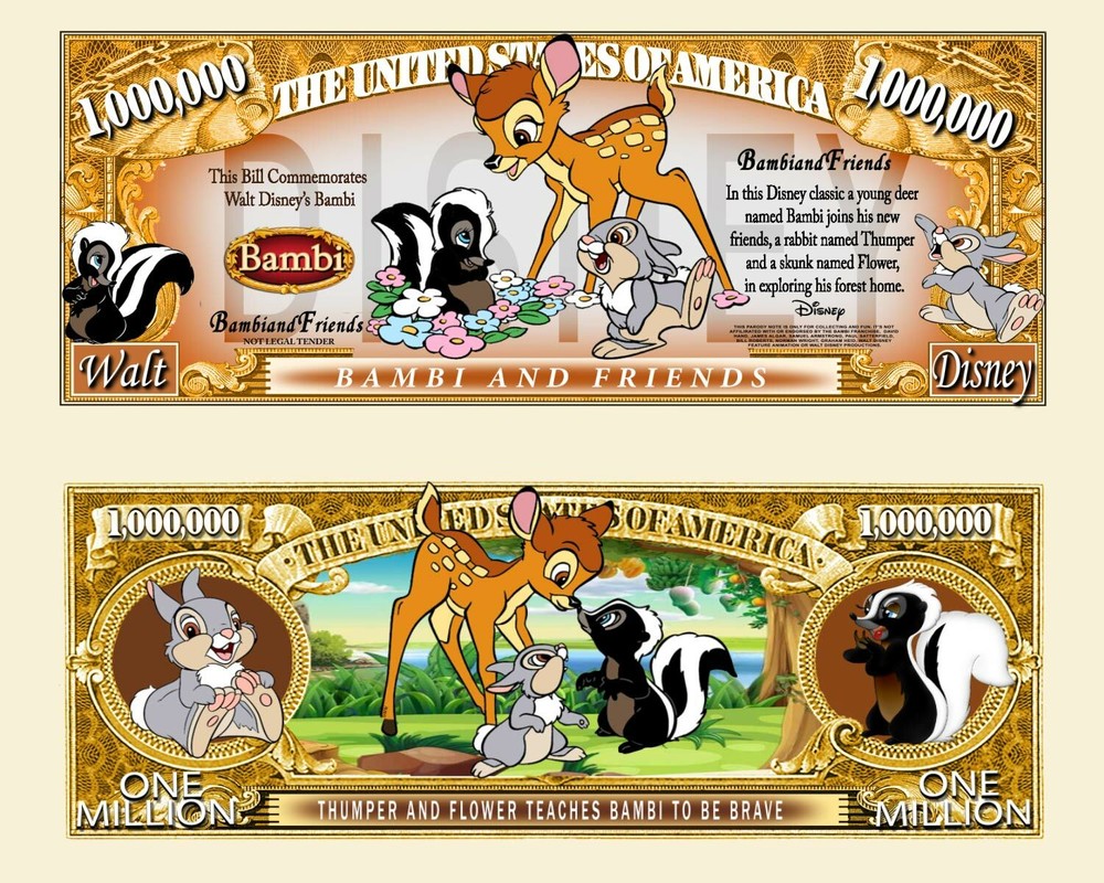 OUR BAMBI NOVELTY NOTE (25 Bills)