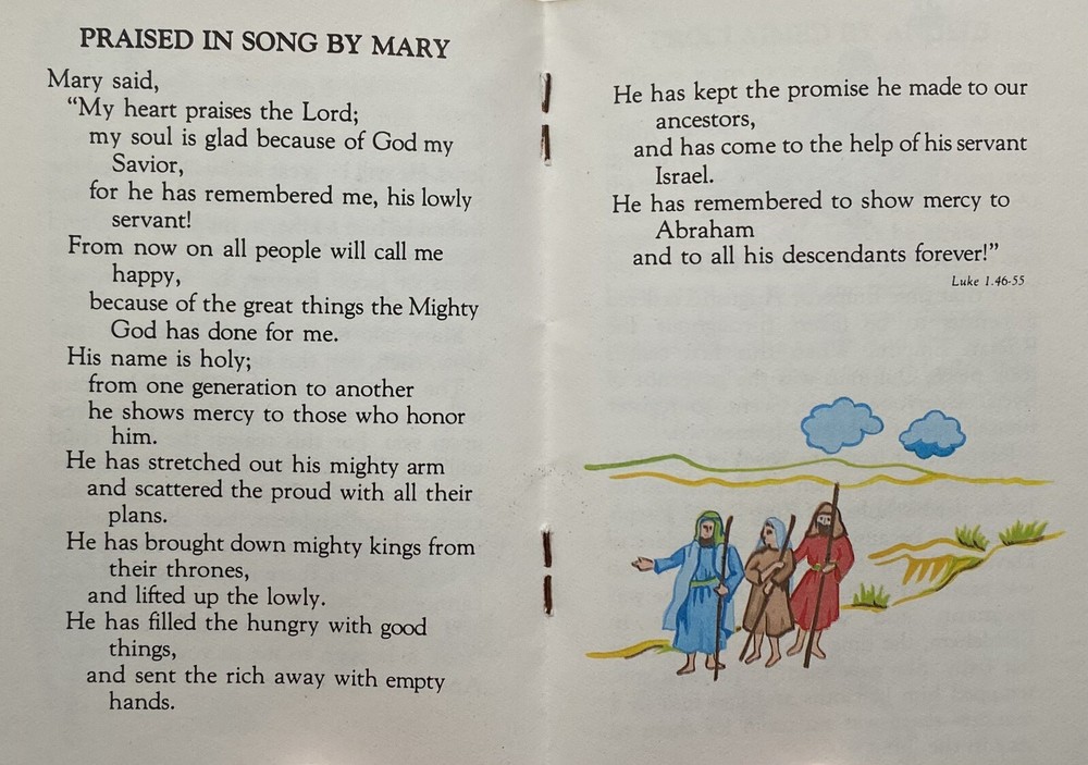 God With Us! Christmas Scriptures, Vintage 1976 Holy Devotional Booklet.