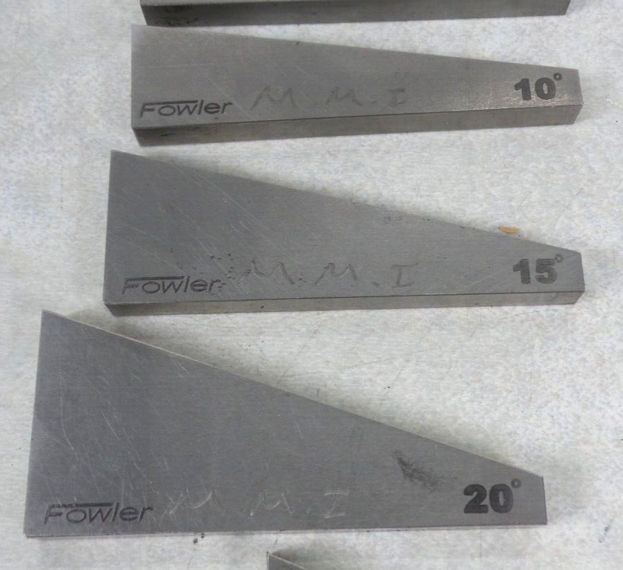 FOWLER 12PC ANGLE BLOCK SET (G123276-2 (IR) EE-8)