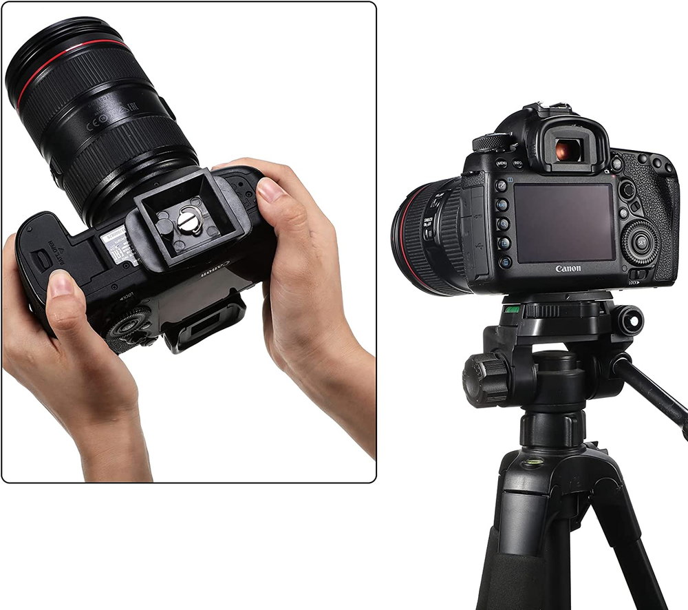 2 Pack 35 mm Tripod Quick Release Plate Camera Tripod Mount Adapter Tripod