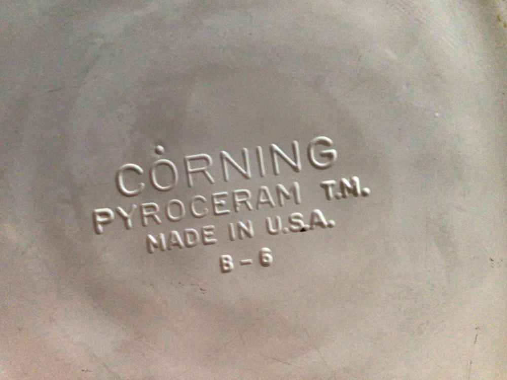 corning ware pyoceram made in usa B6