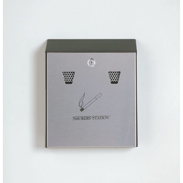 Rubbermaid Commercial Fgr1012ebk Ash Tray, 1-19/32 Gal., Black