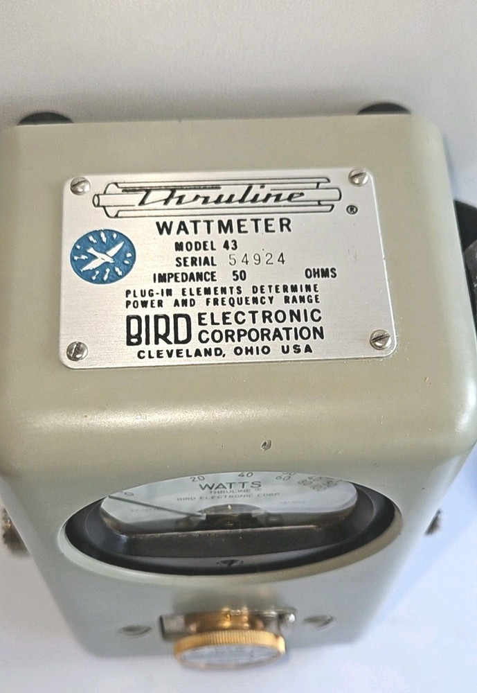 BIRD 43 THRULINE WATTMETER CARRY CASE ****UNTESTED ****