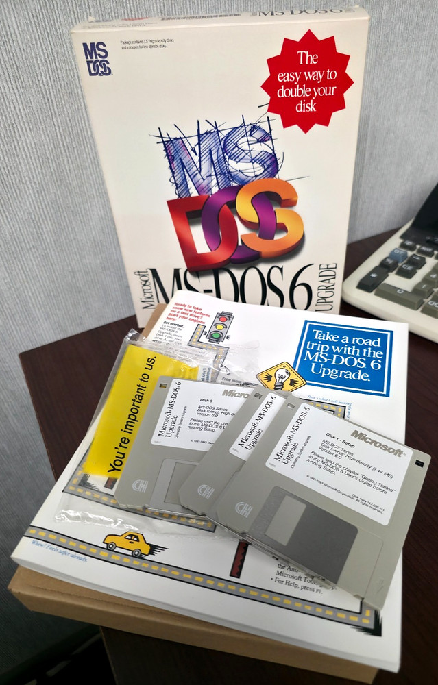Microsoft MS-DOS 6.0 Vintage Operating System Software Upgrade 3.5" Disks