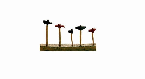 O Scale Logging Axe Variety Pack 1/48 Details comes Painted