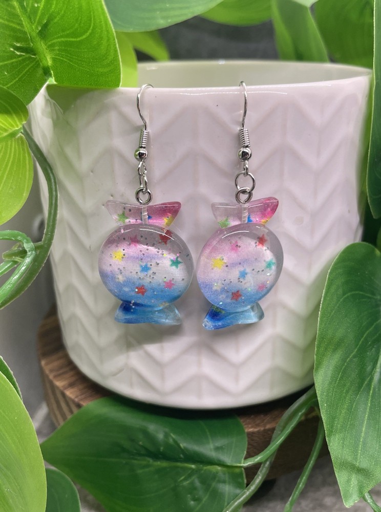 2” Silver-tone Candy Boho Drop Dangle Earring Set  New Free Ship B7772