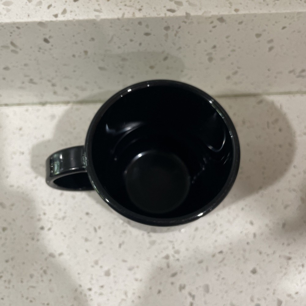 Used Tupperware Stackable Coffee Cup Mug #2224a-2 BLACK - CLEAN
