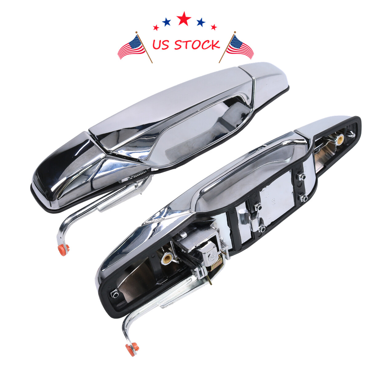 4x Chrome Door Handles Left&Right For GMC Chevy Tahoe Yukon Sierra Denali 07-13