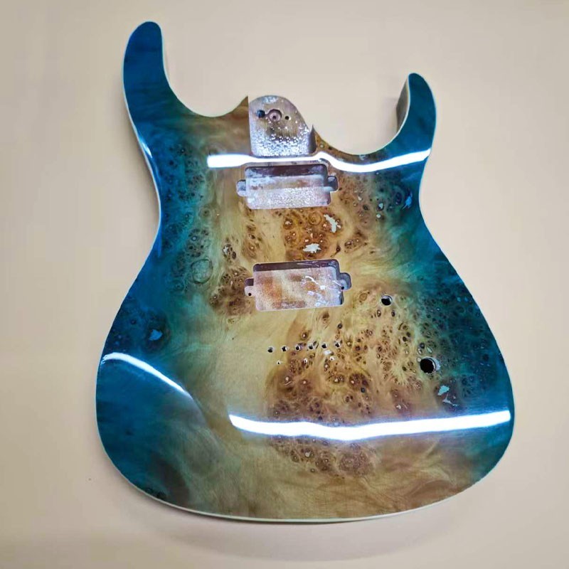 DIY Basswood Guitar Body 24 Fret 648mm Scale Glossy Replacement Part