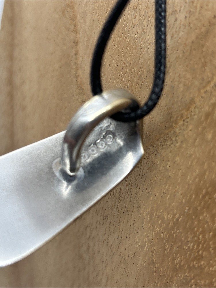 Vintage WP Fork Handle Pendant Silver Plated Hallmark Handmade Upcycled Gift