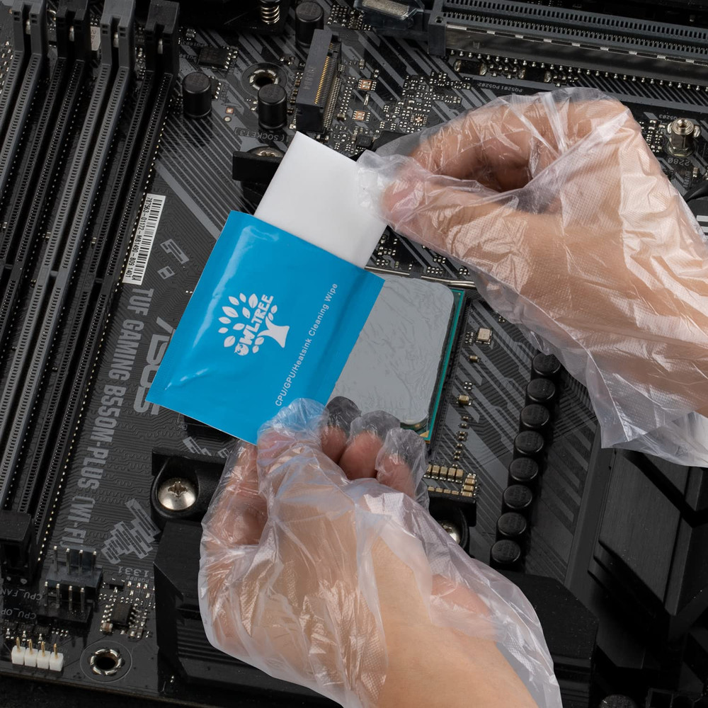 Thermal Paste Remover Kit 20 Wipes for CPU GPU Heatsink Cleaning Maintenance