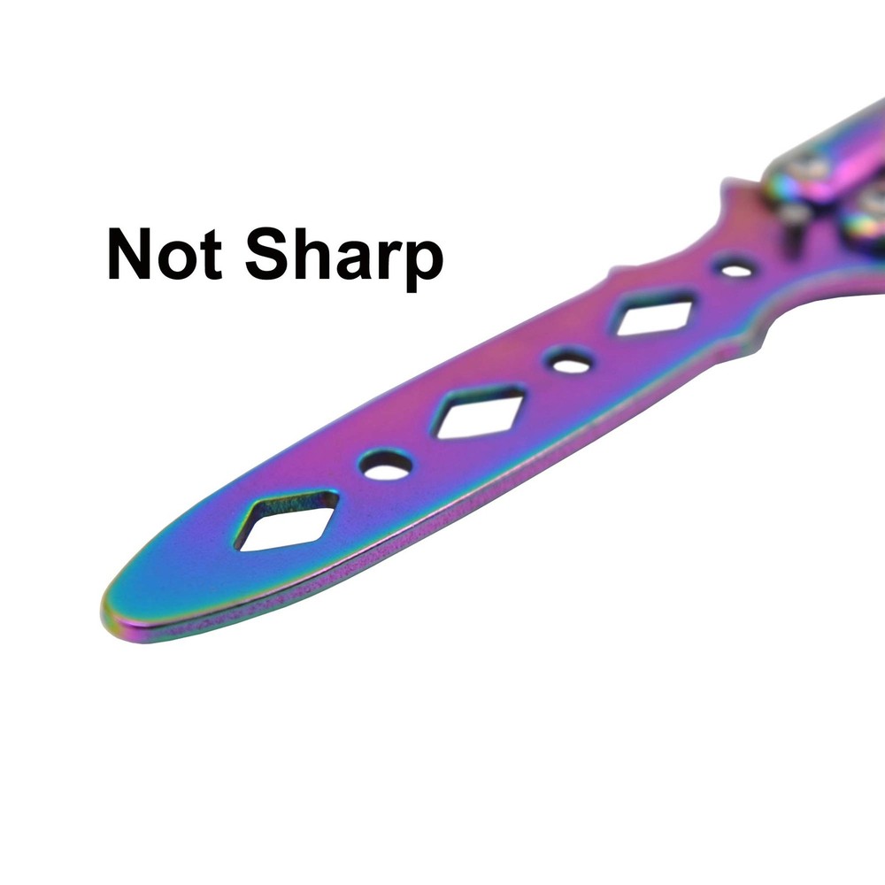 Butterfly Trainer Unsharp Blade Practice Tool - Stainless Steel Training Aid
