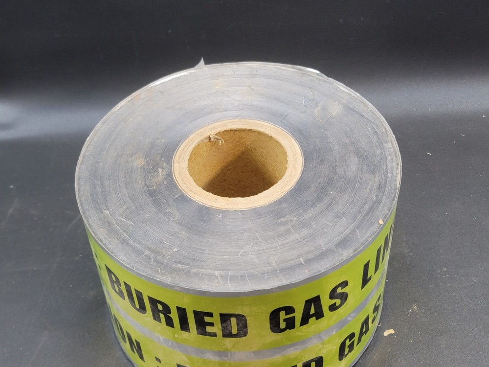 Underground Detectable Tape Roll Caution Buried Gas Line Below