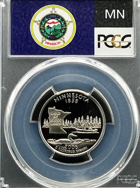 2005-S Minnesota 25C PCGS PR 70 Deep Cameo