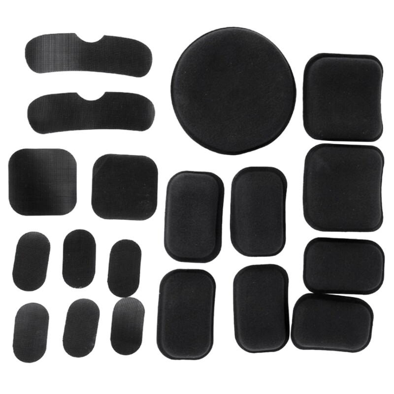19Pcs Inner Protective Pads Replacement Pad Cushion Mat Set for Helmets