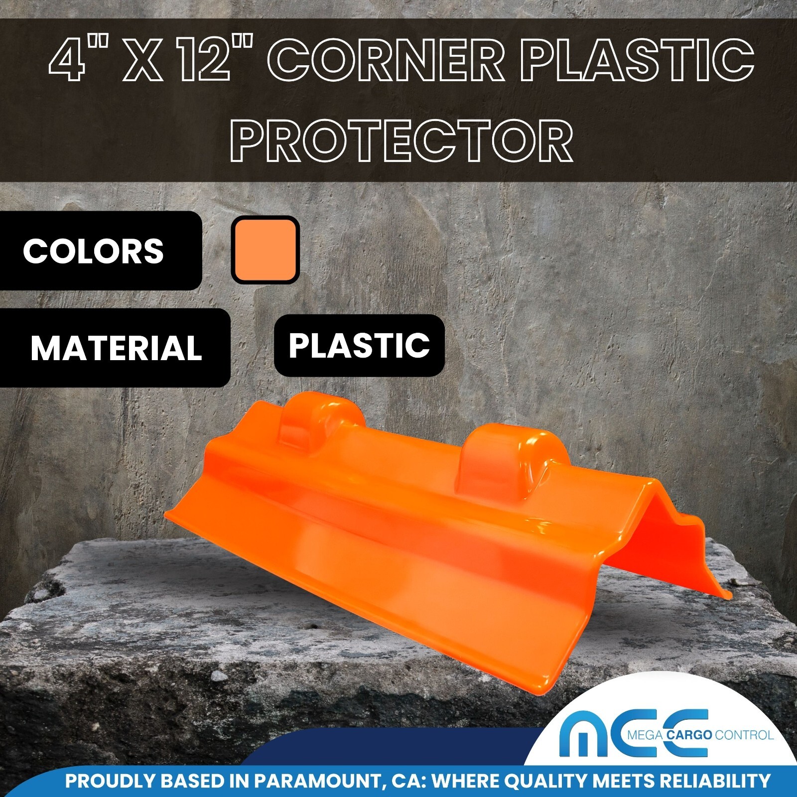 50 Pack 4" x 12" Plastic Corner Edge Protector For Flatbed Tow Truck Trailer