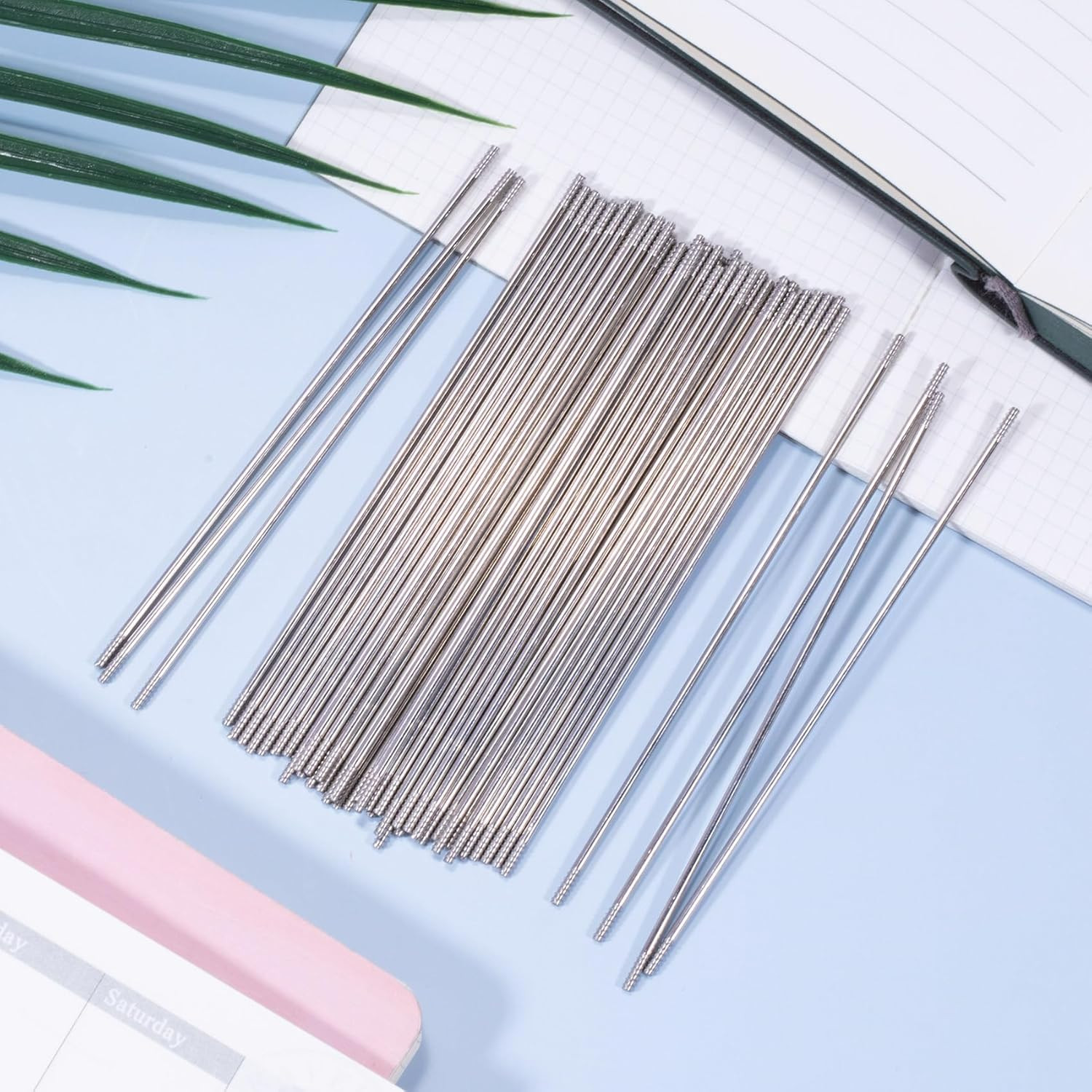 20 Rust-Resistant Stainless Steel Pen Extenders for Beadable Pens (4.6")