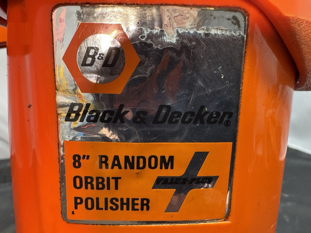 Black And Decker 8" Random Orbit Polisher Model No. 7962 - WORKING!! -