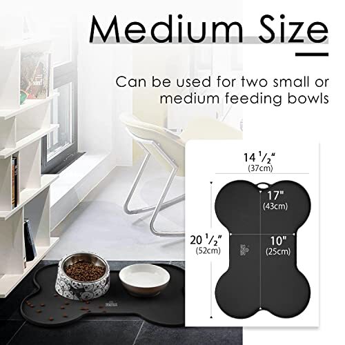 SUPER SD PETS BONE SILICONE MAT
