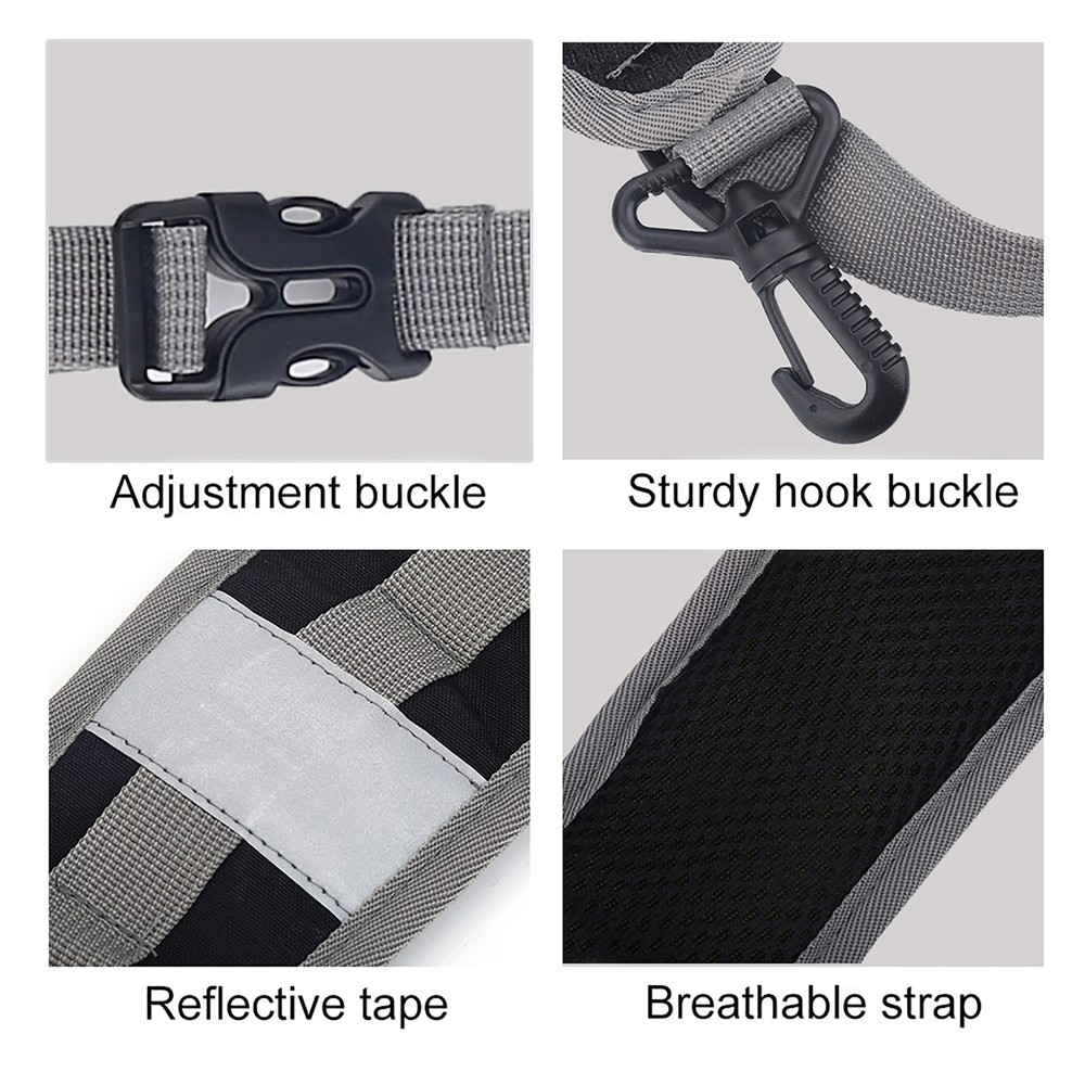 1 Pair Waterproof Nylon Adjustable Shoulder Straps Replacement for Backpack