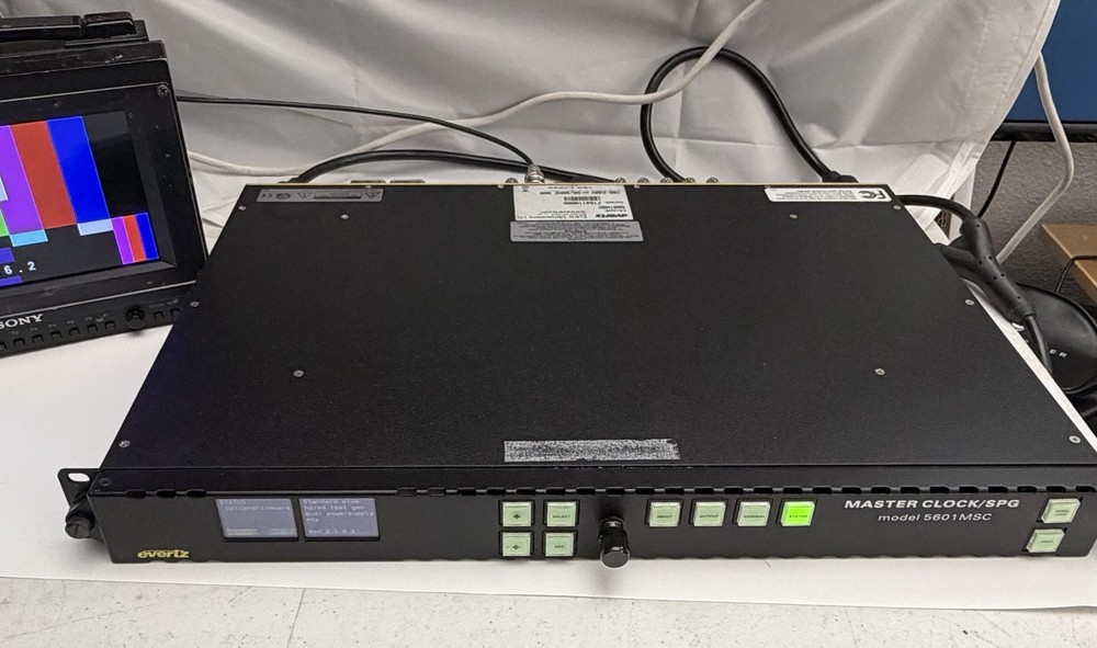 Evertz 5601MSC Master SPG/Master Clock System