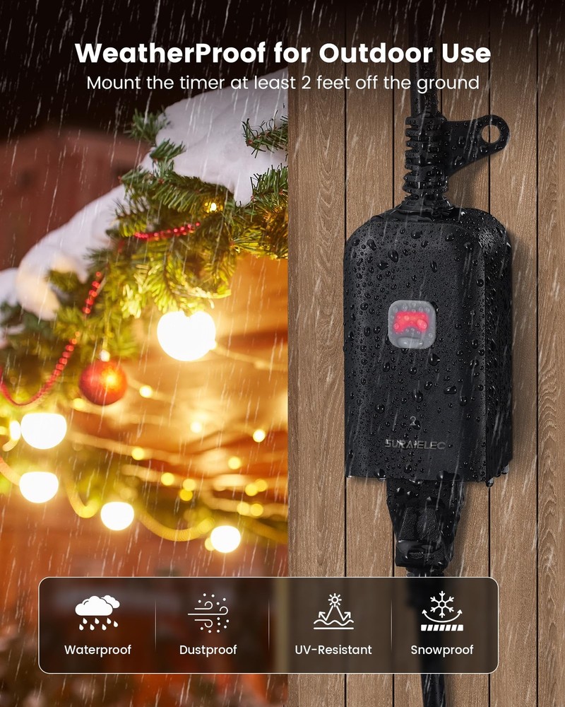 Outdoor Wireless Remote Control Outlet Kit, Waterproof Remote Power Switch, 1...