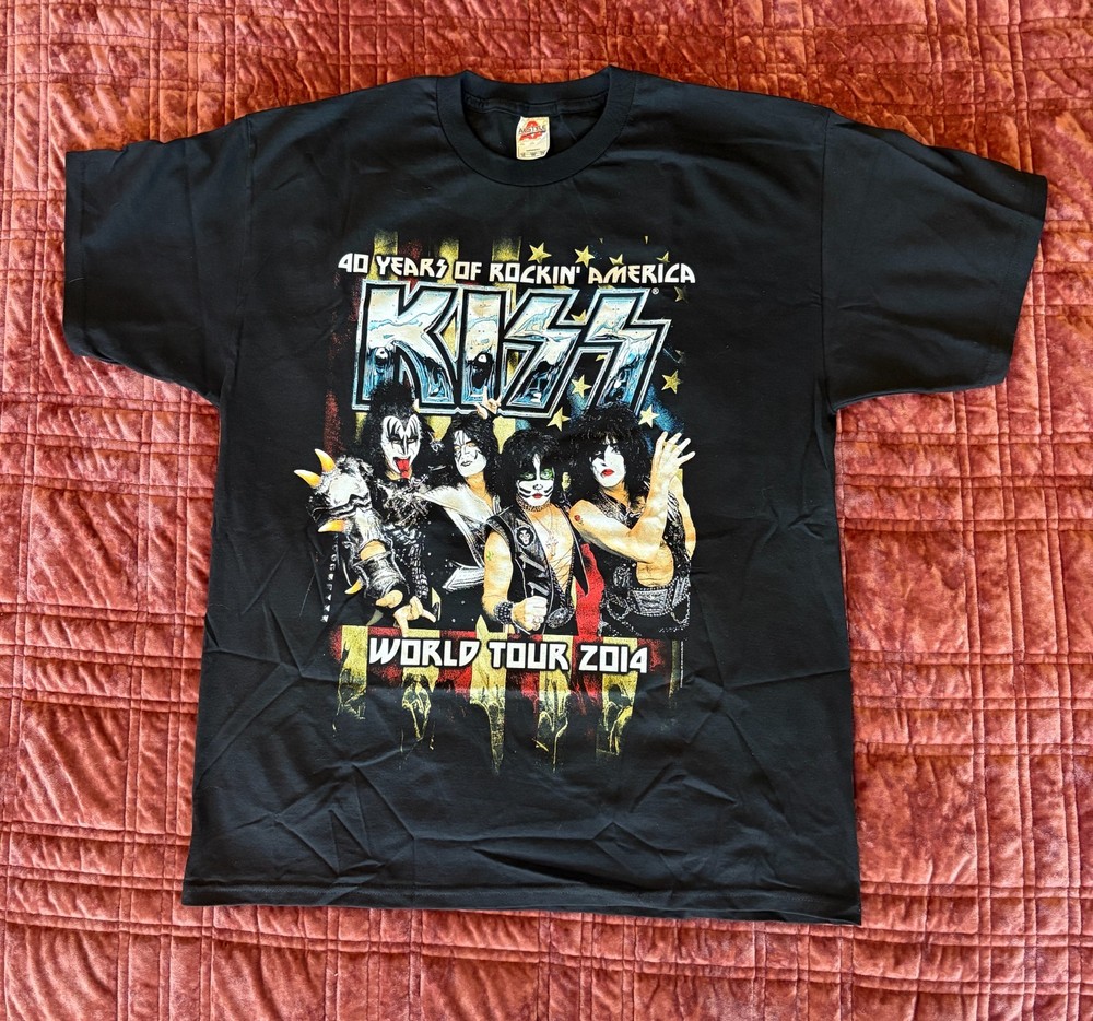 KISS WORLD TOUR 2014 OFFICIAL T-SHIRT, EXTRA LARGE, BRAND NEW