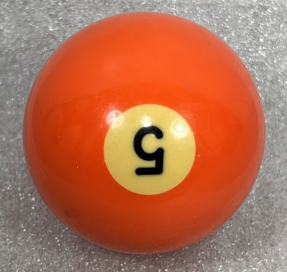 Vintage Bakelite Solid 5 Ball Billiard Pool Replacement Tested 2 1/4" Standard