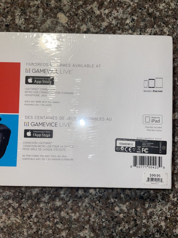 Gamevice Controller for iPad mini (2016 Model) GV141 New Factory Sealed!!