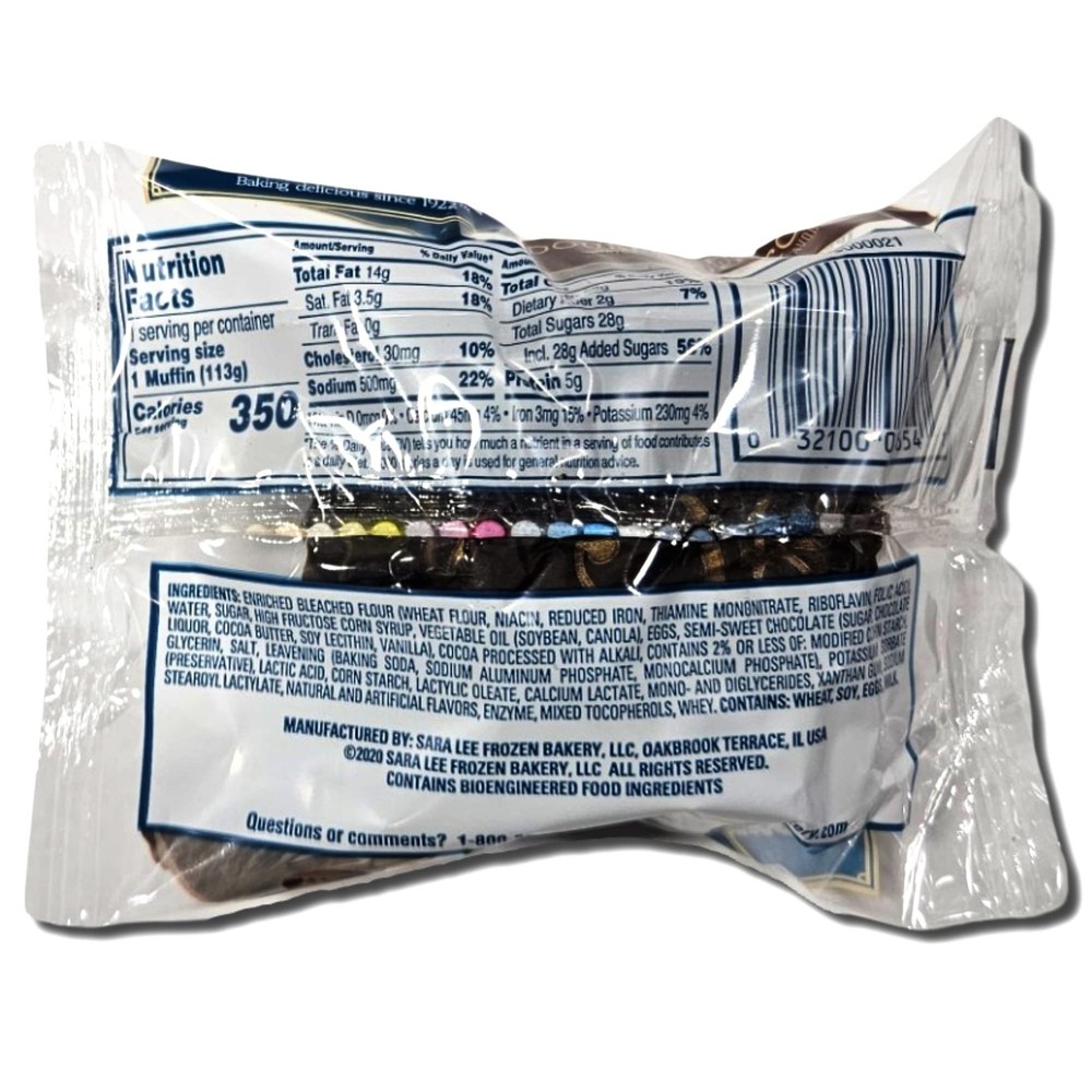 Chef Pierre Double Chocolate Muffins Individually Wrapped Value Pack | 4 Ounce