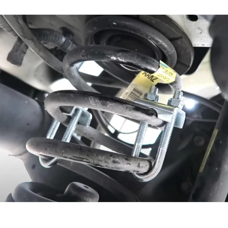 Adjustable Coil Spring Lowering-Leveling Clamp Kit 4 Coil Spring Stabilizes