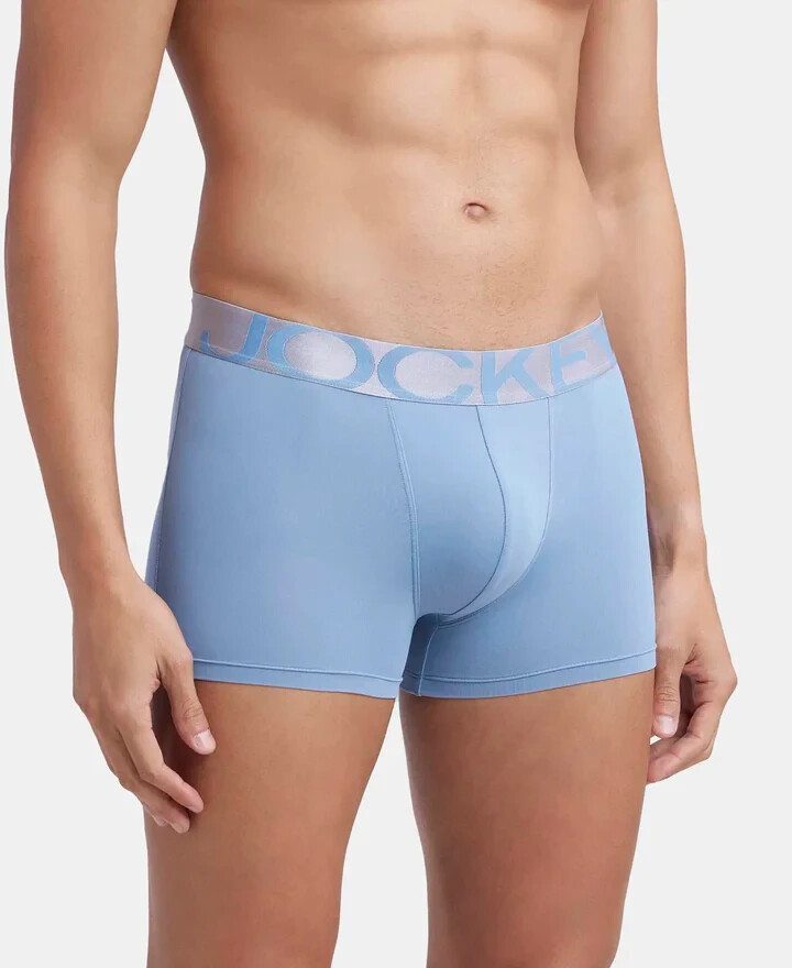 Jocky Men Tactel Microfiber Elastane Stretch solid Trunk with Moisture move IC28