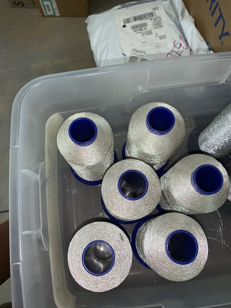 spools of embroidery threads