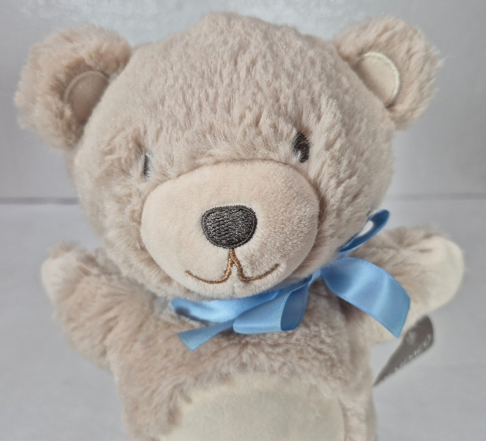DEMDACO Teddy Bear Hand Puppet with Paper Tag