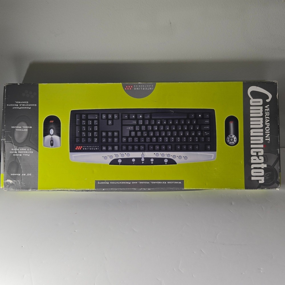 VersaPoint Communicator Wireless Keyboard Mouse and Presentation Remote Set