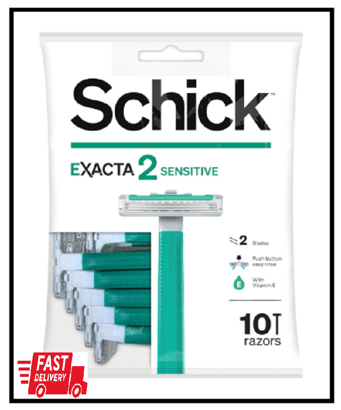Schick Exacta2 Sensitive Disposable Razor (10 Count)