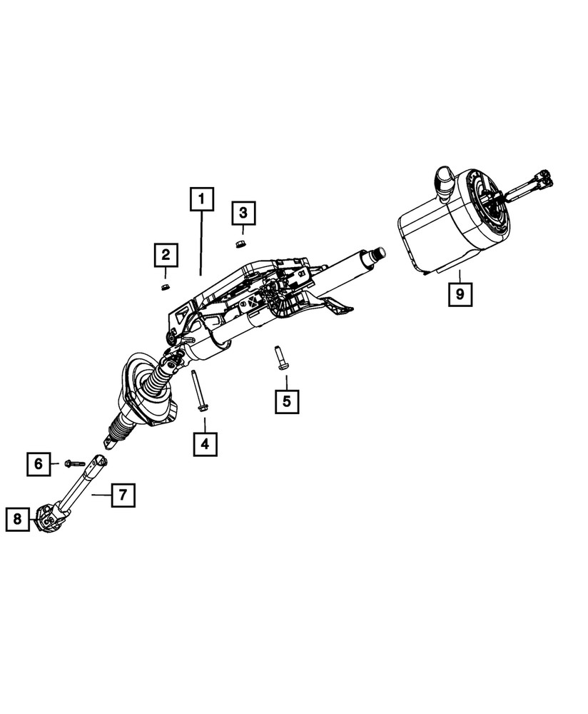 Genuine Mopar Steering Column 68140576AG