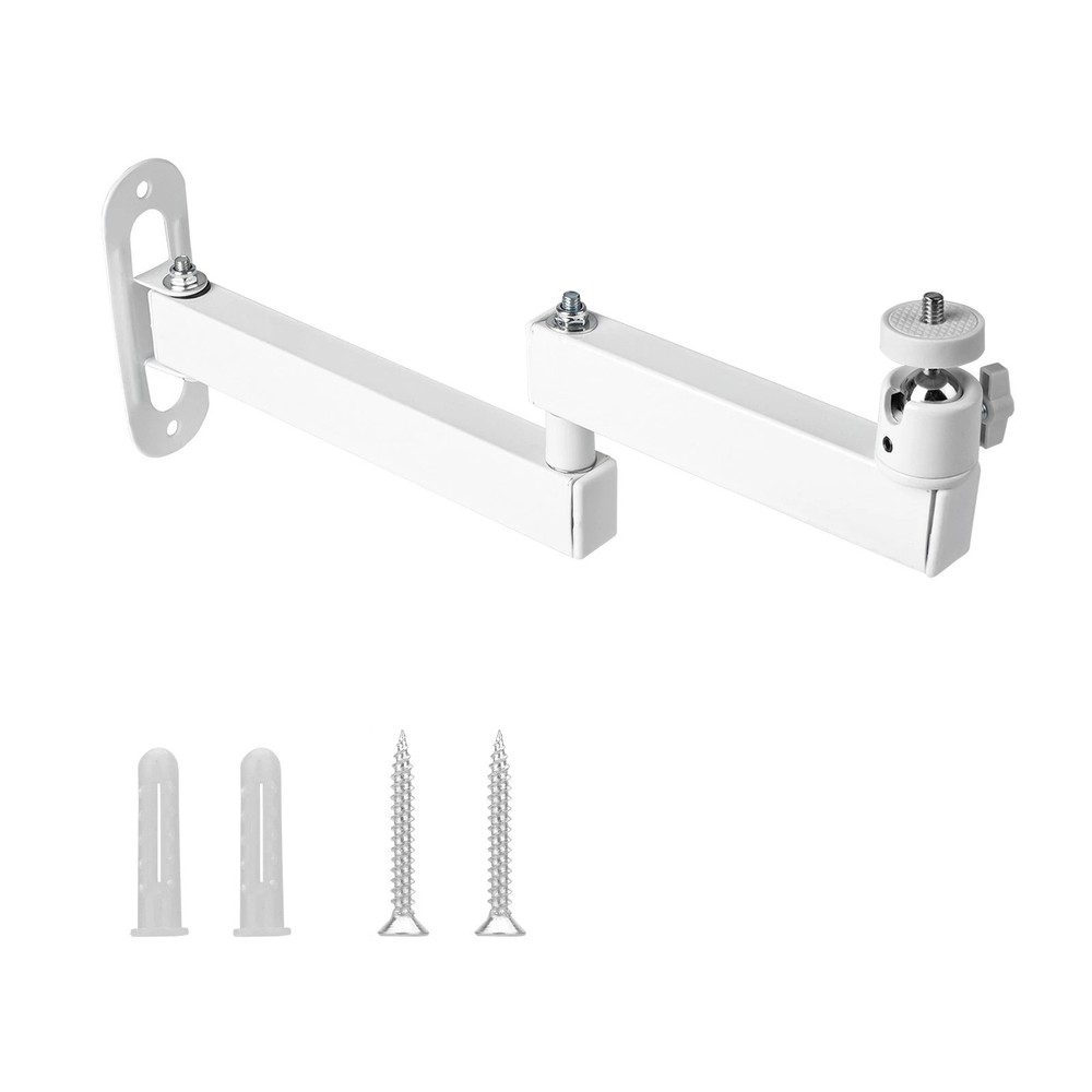 Foldable Wall Mount Bracket for Projector Camera LED Light 360 Rotation 35cm Arm