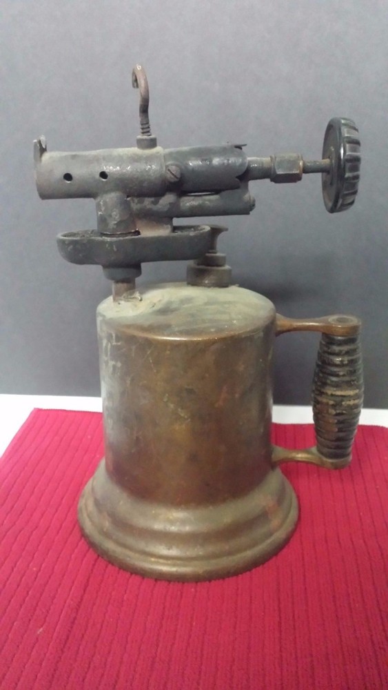 Antique brass blow torch