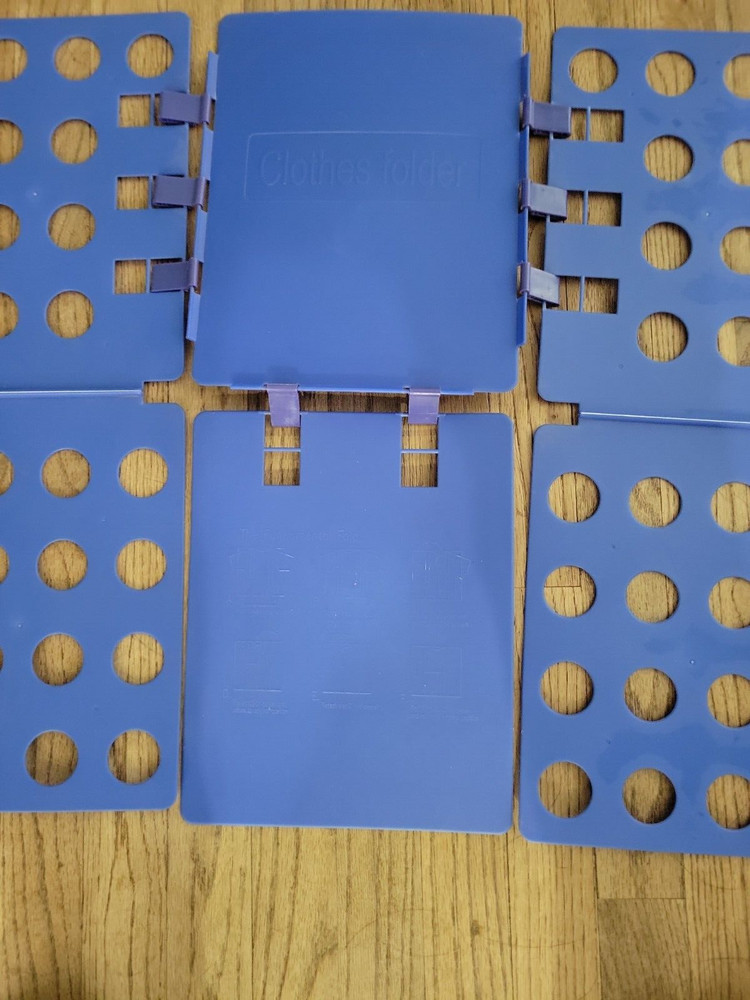 Shirt Clothes Adjustable Plastic Folding Board Flip Folder Blue