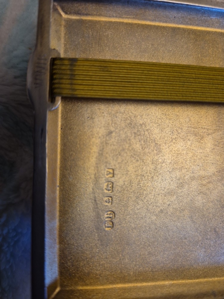 Silver Cigarette Case with Birmingham Marks