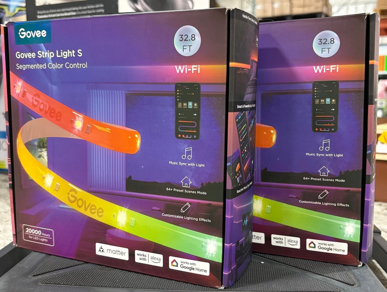 Govee 32.8ft Strip Light S, Segmented Color Control